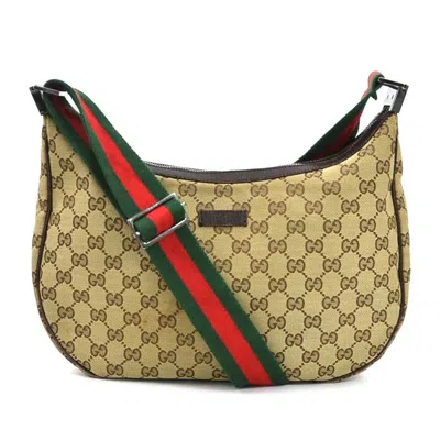 Pre-owned Gucci Brown Gg Canvas Shoulder Bag ()