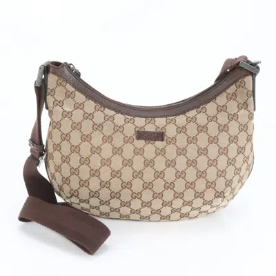 Pre-owned Gucci Brown Gg Canvas Shoulder Bag ()