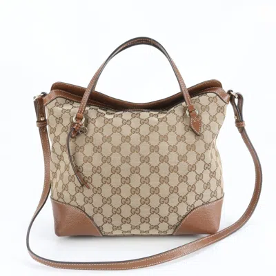 Pre-owned Gucci Brown Gg Canvas Shoulder Bag ()