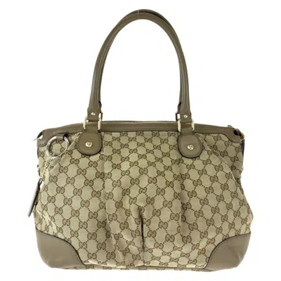 Pre-owned Gucci Brown Gg Canvas Shoulder Bag Tote Bag ()