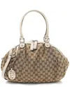 Gucci Brown Gg Canvas Sukey Satchel (authentic Pre-loved)