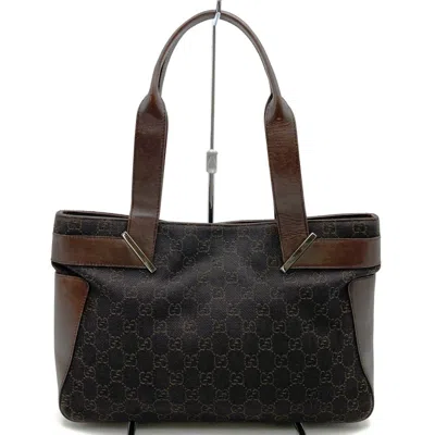 Pre-owned Gucci Brown Gg Canvas Tote Bag ()