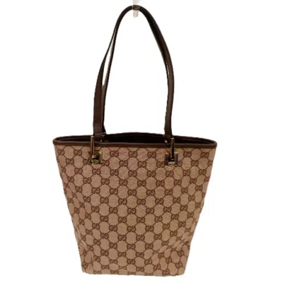 Pre-owned Gucci Brown Gg Canvas Tote Bag ()