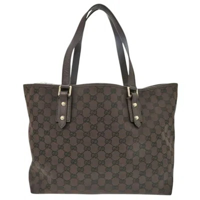 Pre-owned Gucci Brown Gg Canvas Tote Bag ()