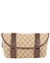 Gucci Brown Gg Canvas Waist Bag (authentic )