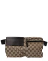 Gucci Brown Gg Canvas Waist Bag (authentic )