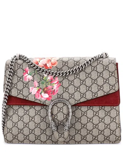 Gucci Brown Gg Coated Canvas Dionysus Bag Blooms Print Medium (authentic Pre-  Loved) In Multi