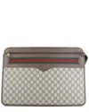 Gucci Brown Gg Coated Canvas Ophidia Documents Holder Large (authentic Pre-  Loved) In Brown