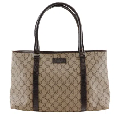 Pre-owned Gucci Brown Gg Plus Tote Bag ()