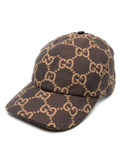 Gucci Brown Gg Ripstop Baseball Hat