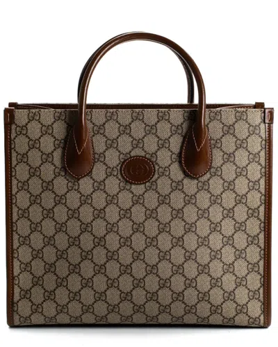 Gucci Tote Bag In B.eb/brown Sugar