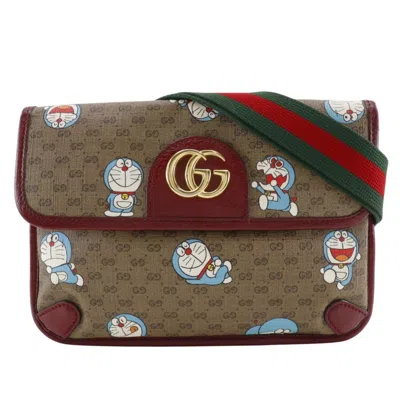 Pre-owned Gucci Brown Gg Supreme Canvas Fanny Pack Sling Bag ()