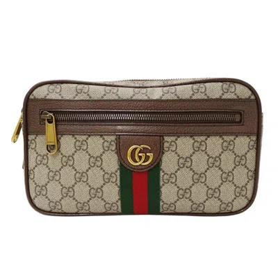 Pre-owned Gucci Brown Gg Supreme Canvas Fanny Pack Sling Bag ()