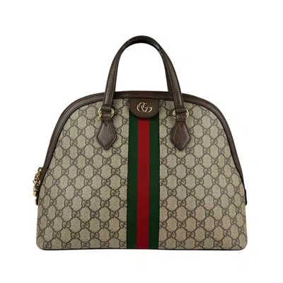 Pre-owned Gucci Brown Gg Supreme Canvas Handbag Shoulder Bag ()