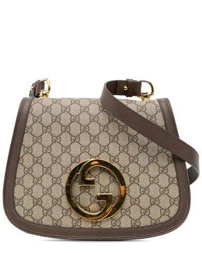 GUCCI GUCCI BROWN GG SUPREME CANVAS MEDIUM BLONDIE CROSSBODY (AUTHENTIC PRE-LOVED)
