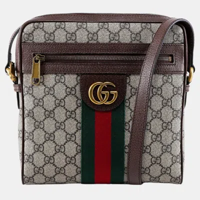 Pre-owned Gucci Brown Ophidia Shoulder Bag