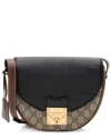 Gucci Brown Gg Supreme Canvas Padlock Saddle Small Shoulder Bag (authentic  Pre-loved) In Pattern