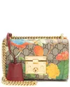 Gucci Brown Gg Supreme Canvas Tian Padlock Small Shoulder Bag (authentic Pre-loved)