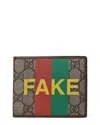 Gucci Brown Gg Supreme Coated Canvas Fake/not Bi-fold Wallet 636166 (authentic  Pre-loved) In Multi