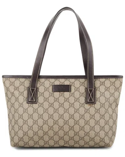 Gucci Brown Gg Supreme Coated Canvas Joy Tote (authentic Pre-loved)