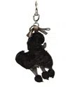 Gucci Brown Gg Supreme Lulu French Poodle Bag Charm (authentic Pre-loved) In Black