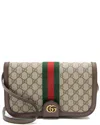 Gucci Brown Gg Supreme Ophidia New Acero Triple Messenger (authentic Pre-  Loved)