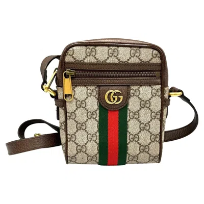 Pre-owned Gucci Brown Gg Supreme Shoulder Bag ()