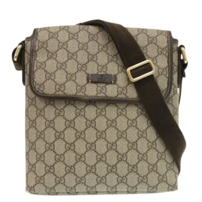Pre-owned Gucci Brown Gg Supreme Shoulder Bag ()