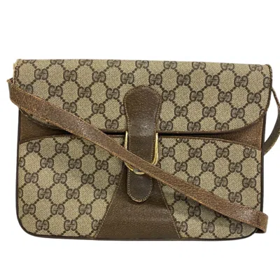 Pre-owned Gucci Brown Gg Supreme Shoulder Bag ()