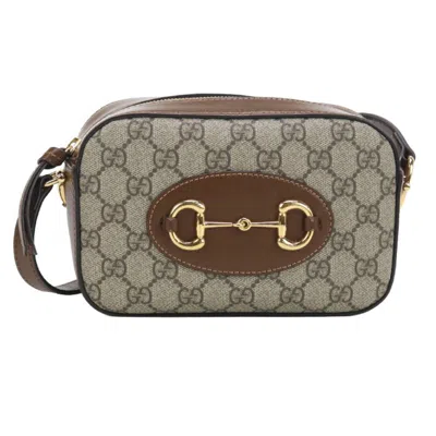 Pre-owned Gucci Brown Gg Supreme Shoulder Bag ()