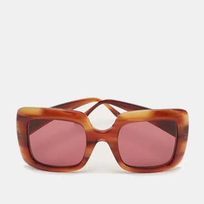 Pre-owned Gucci Brown Gg0896s Interlocking G Square Sunglasses