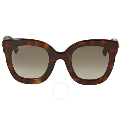 Gucci Brown Gradient Butterfly Ladies Sunglasses Gg0208s 003 49