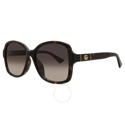 Gucci Brown Gradient Butterfly Ladies Sunglasses Gg0765sa 003 57
