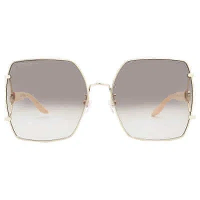 Pre-owned Gucci Brown Gradient Butterfly Ladies Sunglasses Gg1564sa 003 61 Gg1564sa 003 61