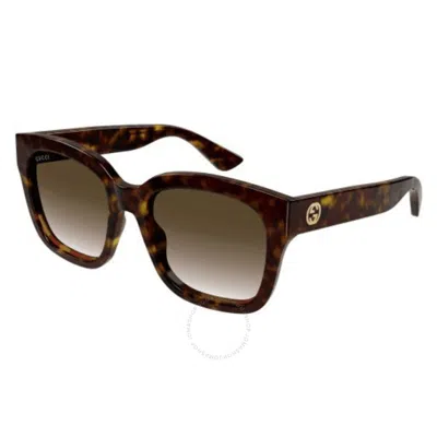 Gucci Brown Gradient Square Ladies Sunglasses Gg1338s 003 54