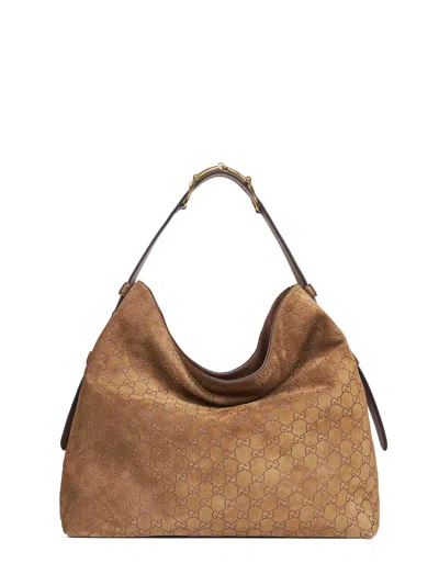 Gucci Brown  Beatrix Large Shopping Bag<br/> In Pattern