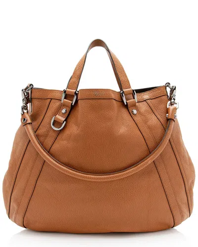 Gucci Brown Leather Abbey Convertible Tote (authentic Pre-loved)