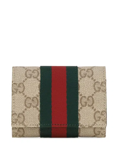 Gucci Brown Leather Card Case