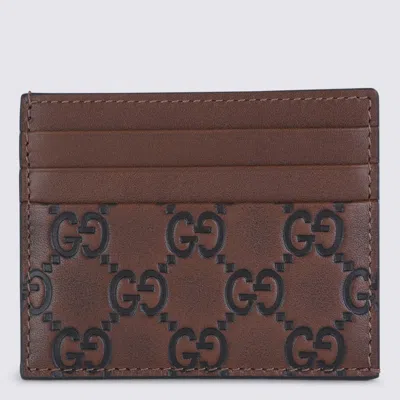 Gucci Brown Leather Card Holder