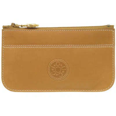 Pre-owned Gucci Brown Leather Coin Purse/coin Case ()