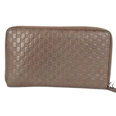 Pre-owned Gucci Brown Leather Coin Purse/coin Case ()