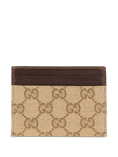 Gucci Brown Leather Credit Card Case