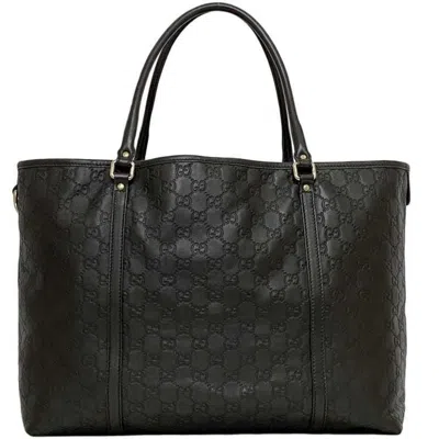 Pre-owned Gucci Brown Leather Handbag Tote Bag ()