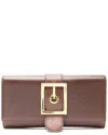 Gucci Brown Leather Lady Buckle Clutch (authentic Pre-loved)