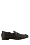 Gucci Men Gg Loafers With Clamp In Brown