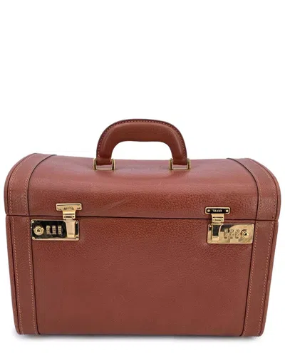 Gucci Brown Leather Luggage (authentic Pre-loved)