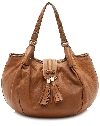 Gucci Brown Leather Marrakech Medium Shoulder Bag (authentic Pre-loved)