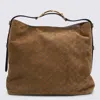 Gucci Brown Leather Maxi Horsebit Shoulder Bag In Brown