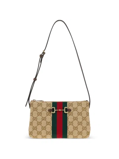 Gucci Brown Leather Mini Wallet Bag