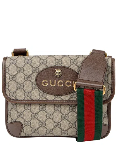 Gucci Brown Leather Neo Vintage Small Shoulder Crossbody (authentic Pre-loved)